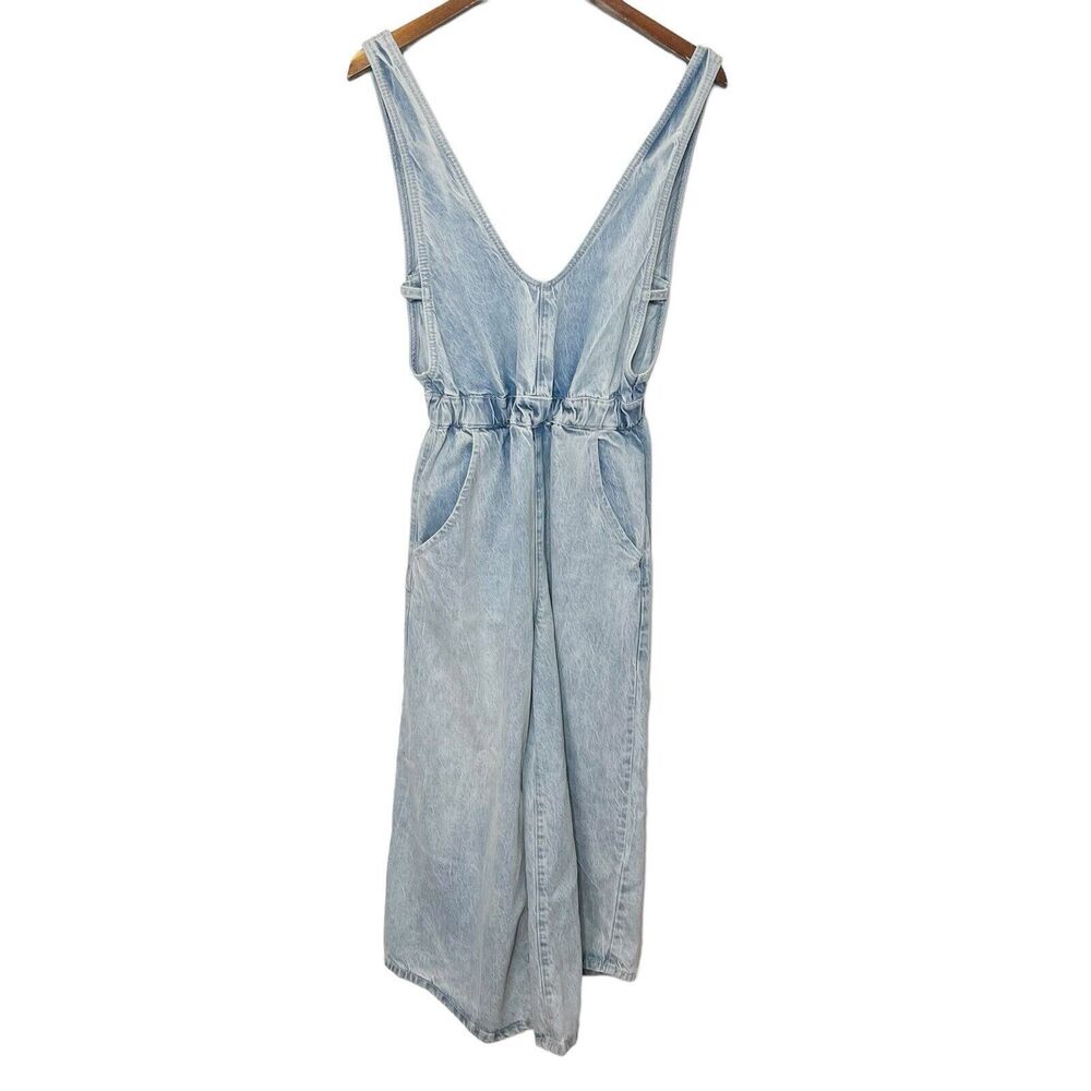 FREE POPLE Denim Blue Women's Jumpsuit - Picture 3 of 12